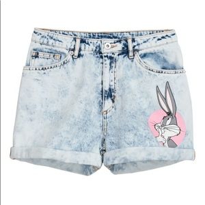 🐰 Bugs Bunny H&M Denim Shorts Size 4 🐰